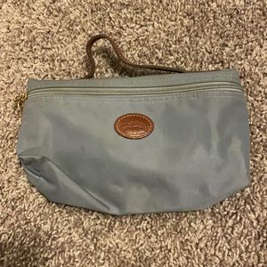 Small blue canvas longchamp bag
